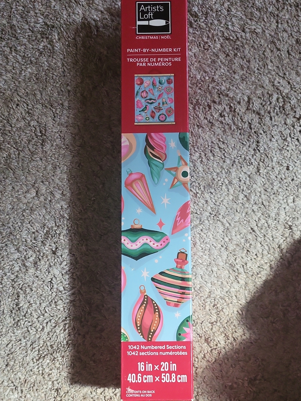 Christmas Paint-by-Number Kit - Vintage Ornaments
